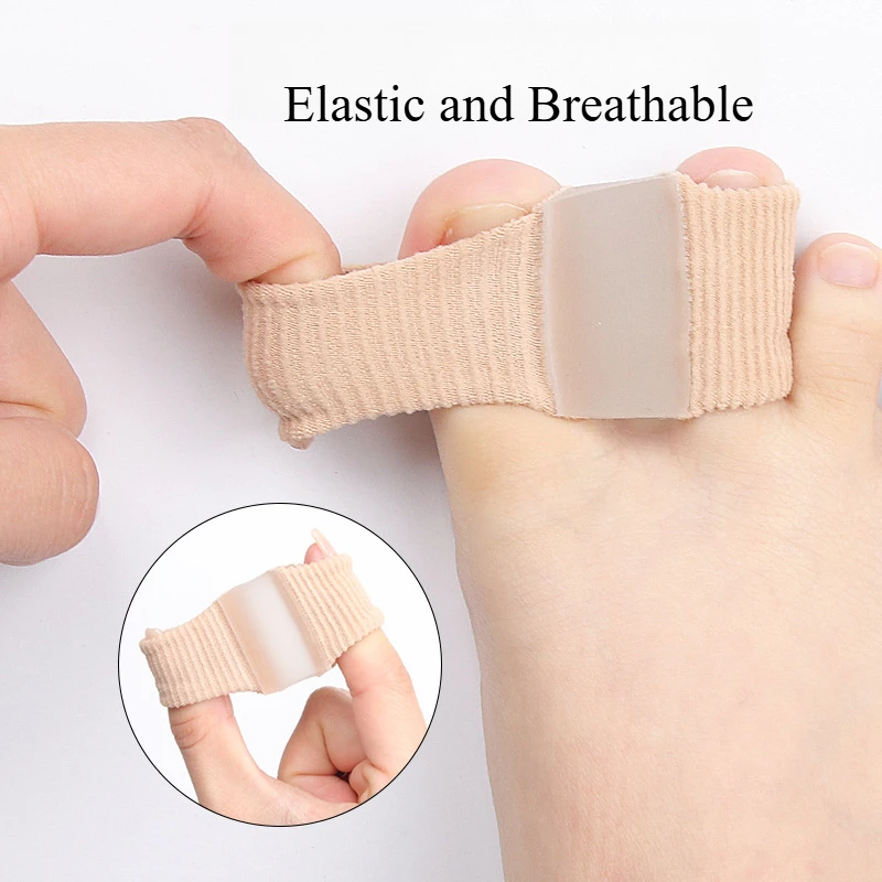 Séparateur d'orteils en Silicone, correcteur d'oignon Hallux Valgus, pouce, doigt, lisseur de Correction en Nylon, outil de soins des pieds, 2/1 pièces