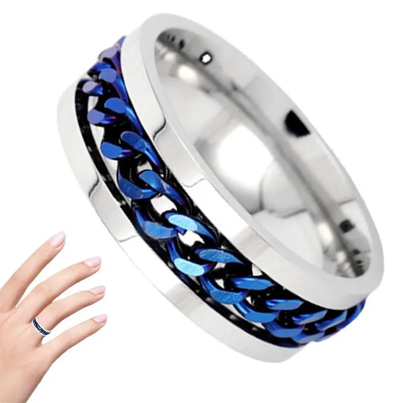 Spinner Ring Stainless Steel Spinning Ring For Anxiety Stainless Steel Anxiety Ring For Men And Women