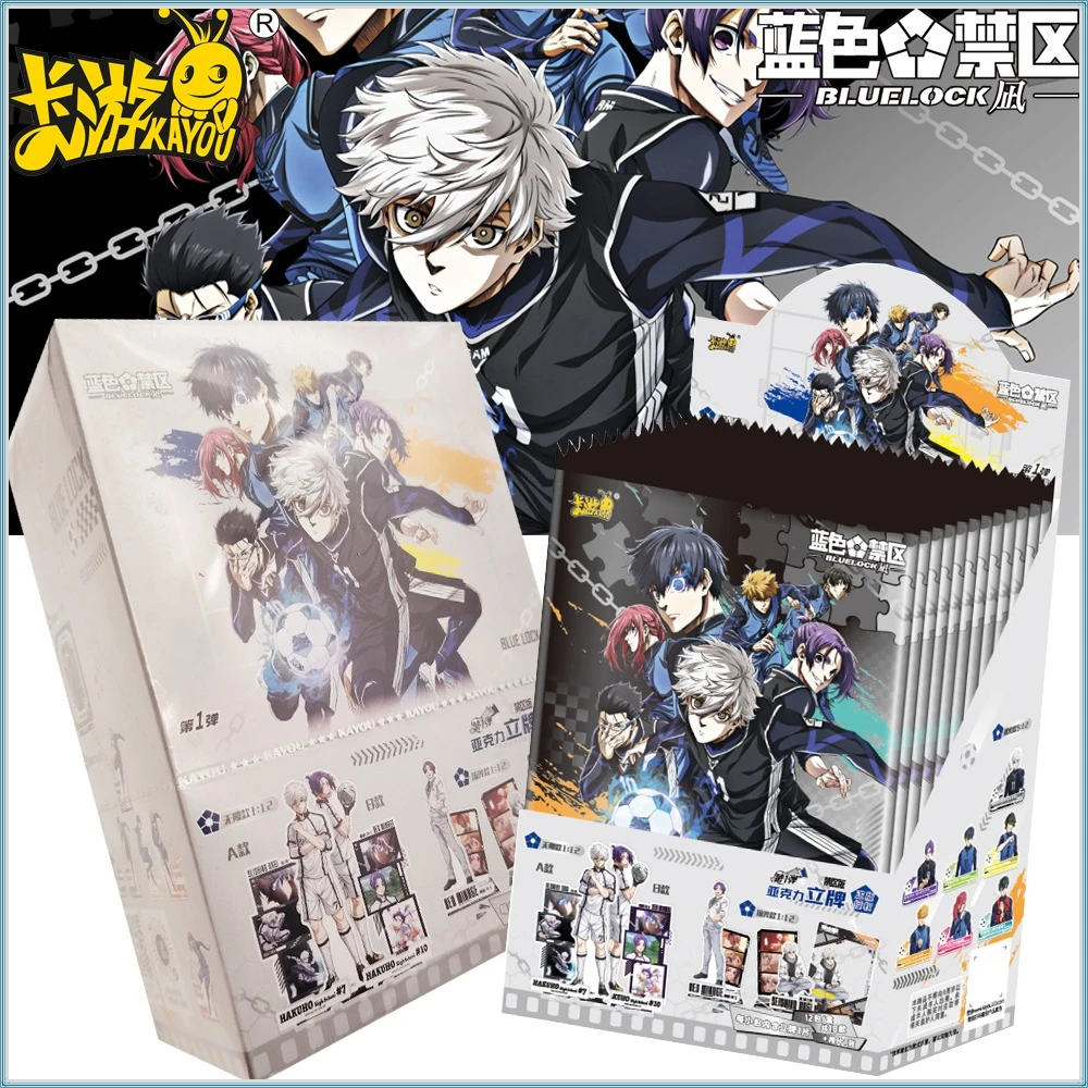 

New Kayou Official Blue Lock Trendy Acrylic Stand Model Collection Nagi Seishiro Mikage Reo Football Anime Photo Cards Toy Gift