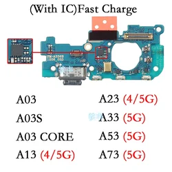 Usb Dock Charger Port for Samsung Galaxy A23 A33 A03 Core A03S A13 A53 A73 4G 5G Charging Board Module