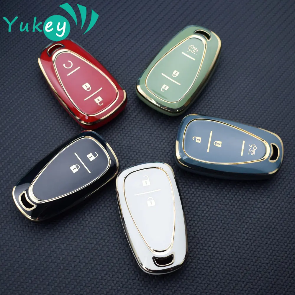 TPU Car Key Case Cover for Chevrolet Cruze Spark Sonic Camaro Volt Bolt Trax Malibu Onix Equino Orlando Blazer Traverse Seeker