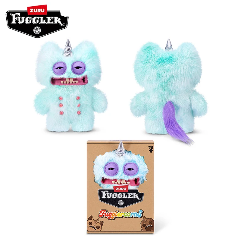 Fuggler Unicorn Fugglercorns Series Soft Plush Doll Toy Brilliant Tail Teeth Monster Ugly Cartoon Friend Chlidren Birthday Gifts