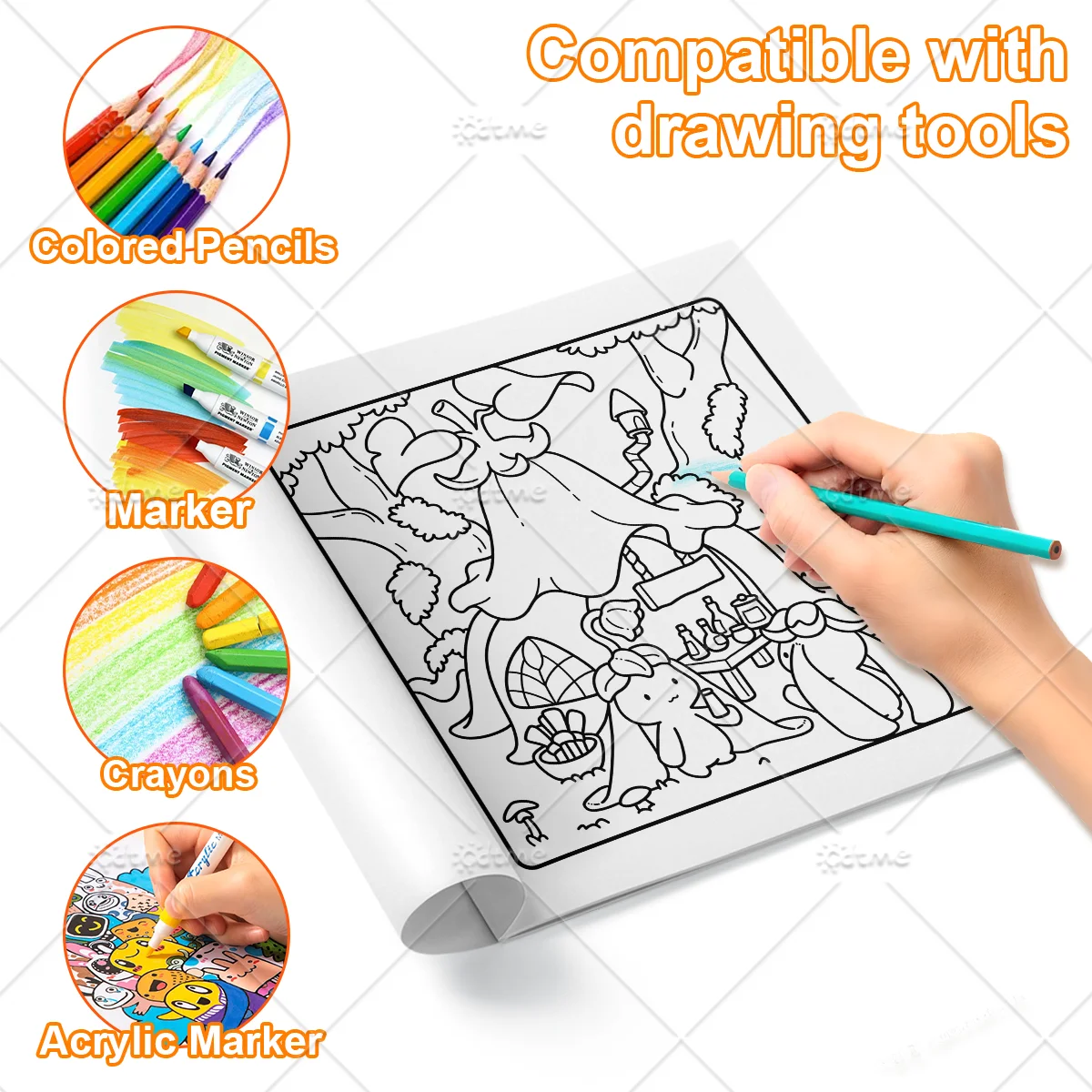 SOFTWOOD HOLLOW Bold-easy Patterns Coloring Book for Adults Cute Drawing Book Perfect Gift for Party and Birthday ﻿ image 4