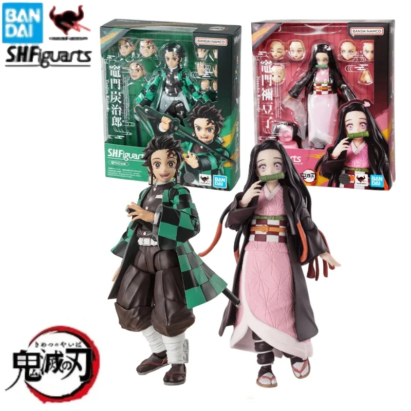 

In Stock 100% Original Bandai S.H.Figuarts SHF Demon Slayer Kimetsu No Yaiba Kamado Tanjirou Anime Action Figures Toys Models