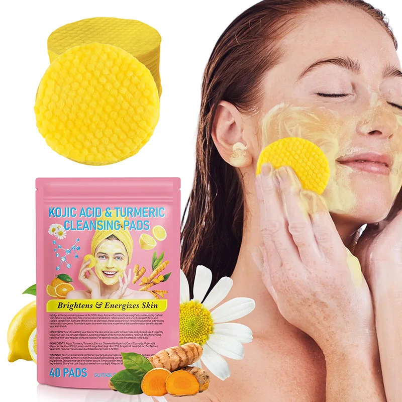 

Turmeric Cleansing Pads Acid And Turmeric Cleansing Pads Helps Balance Skin Oil Water Remove Excess Keratin From The Body's Skin