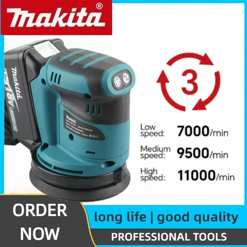 

Makita Cordless Rechargeable Disc Brushless Random Orbital Sander Woodworking Sanding Putty Polishing Bare Tool 18V / 20V