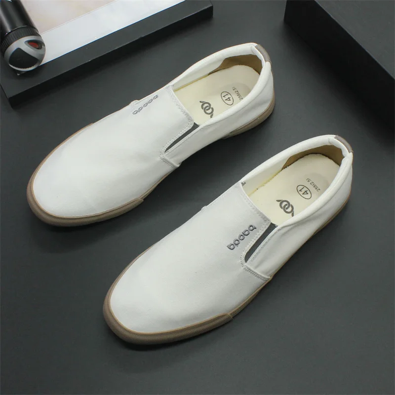 A pedal the new spring and summer 2023 breathable canvas shoes casual shoes big yards men\'s shoes joker flat sandals package mai