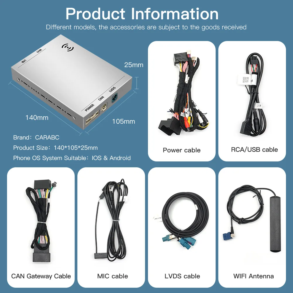 Wireless Multimedia Video Box Wireless Carplay Interface With MMI 2G Carplay