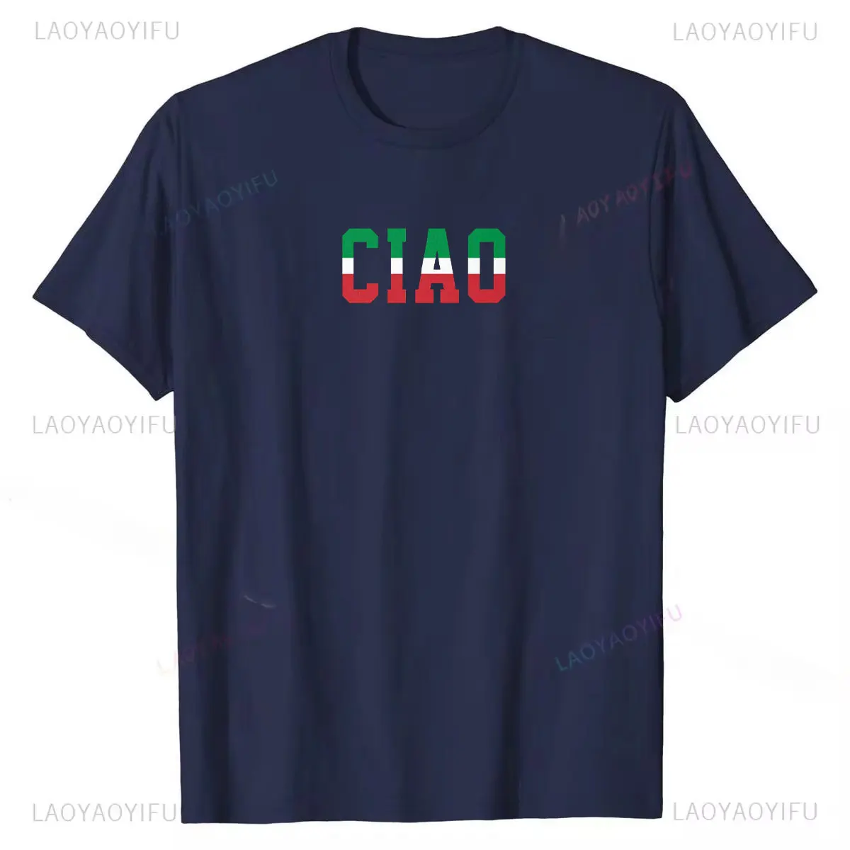 Italia Flag Italy Italian Italiano T-Shirt High Quality Cotton Tshirts Printed on Slim Fit Mens Tees Outdoors Breathable Tops