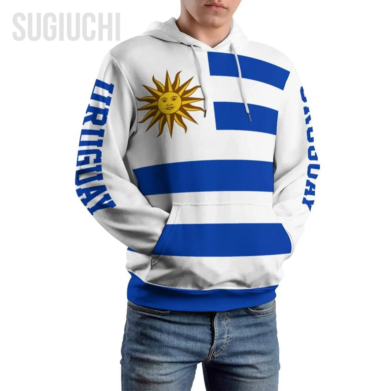 Unisex 3D Hoodie Uruguay Flag Men Women Polyester Harajuku Sweatshirt Pullover Hoodies Casual Cool