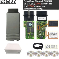 2024 NOWOŚĆ Oryginalny OKI 5054A V7.2.1 z Bluetooth AMB2300 Pełny chip Supportposch OBD2 Narzędzie diagnostyczne do od-S23/od-E17 Tool