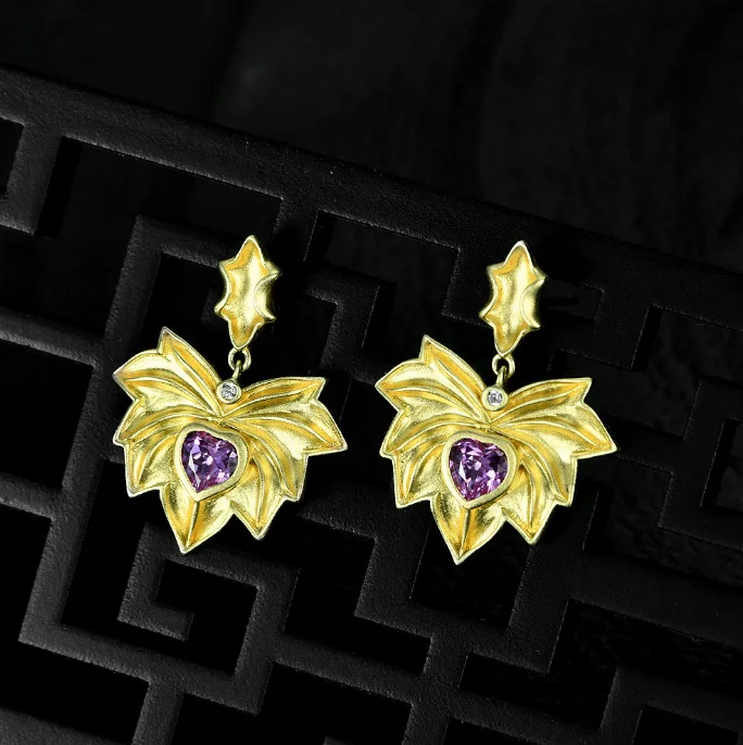 New Heart-shaped 5 * 5mm Cultivated Hot Powder 1 Carat Earrings S925 Silver Earrings for Women's Wedding Jewelry