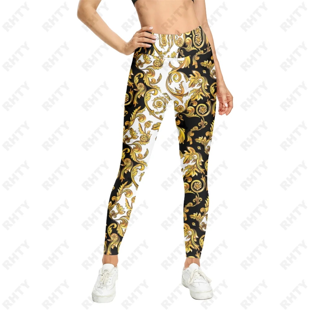 

Golden Luxury Sport Leggings Women 3D Print Tights Yoga Pants Gym Legins Ladies Seamless Leggins Female Leginsy Sexy Legins