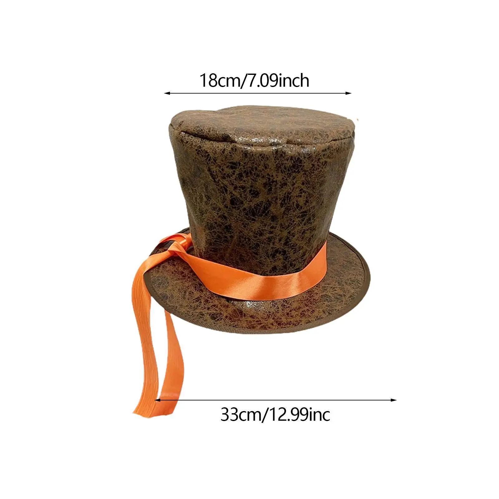 Top Hat Costume Hat Dress up Retro Gifts Magician Hat Cowboy Hat Headwear for Halloween Festival Stage Performance Fancy Dress