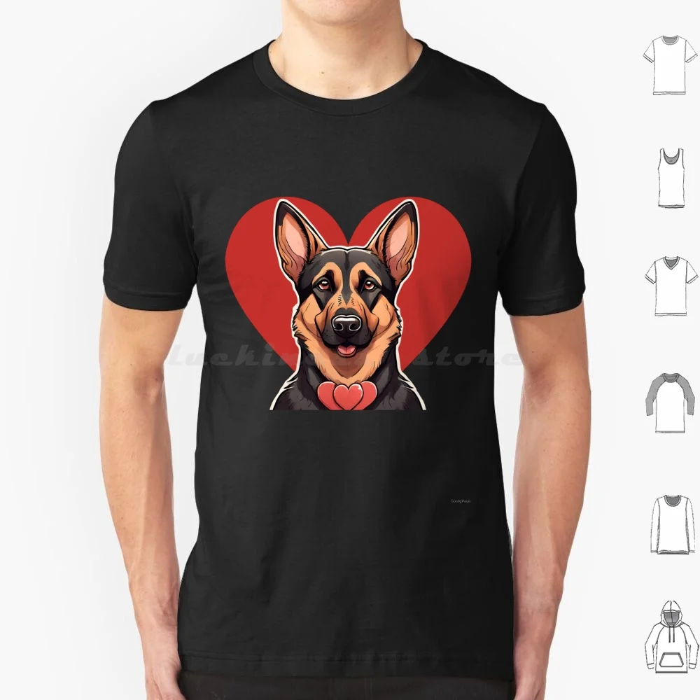 Cute Valentine German Shepherd Dog T Shirt Men Women Kids 6xl Valentine Valentine Dog German Shepherd Cute Dog Dog In Heart