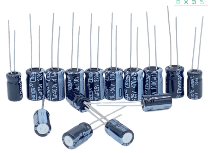 Алюминиевый электролитический конденсатор 1 мкФ 2