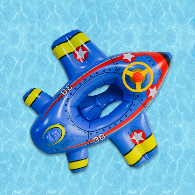 Baby Plane Swimming Ring Water Sport for Summer Swimming Pool/Sea Foldable