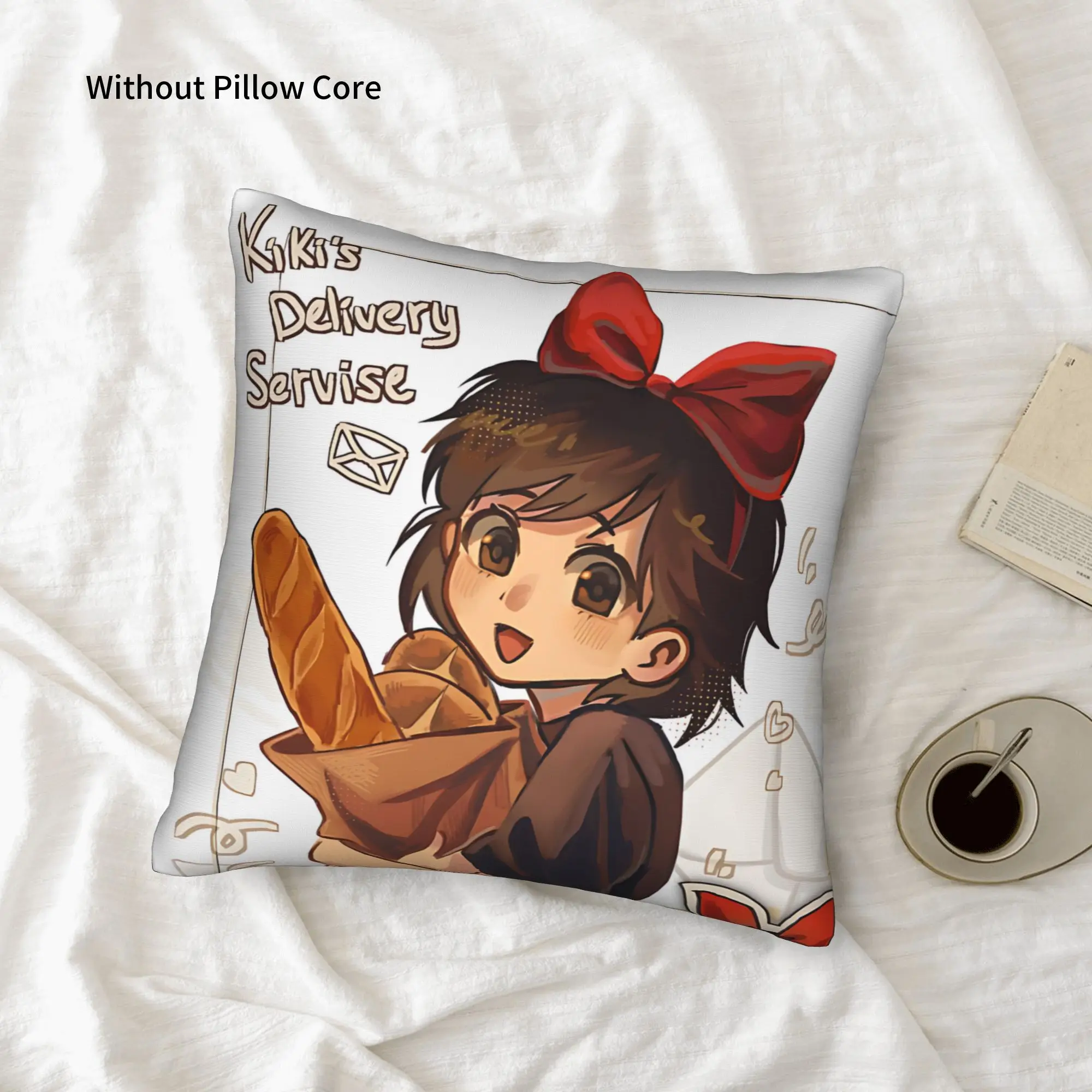 1PC Anime Kiki’s Delivery Service Pillow Case Home Decor Items Double-Sided Printing  Sofa Cushion Bedroom Bedside Pillow