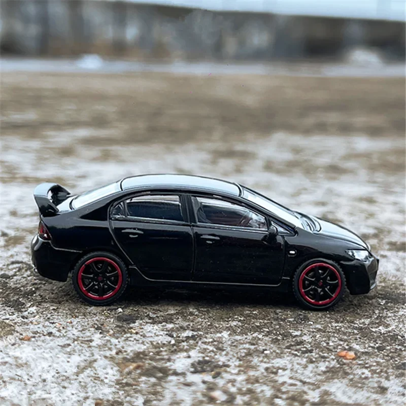 1/64 Honda Civic Type-R FD2 Alloy Sports Car Model Diecast Simulation Metal Toy Mini Car Vehicle Model Miniature Scale Kids Gift