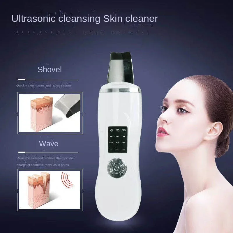 Free Shipping Ultrasonic Facial Pore Acne Cleanser Pore Cleansing Electric Beauty Instrument Ion Import Makeup Remover