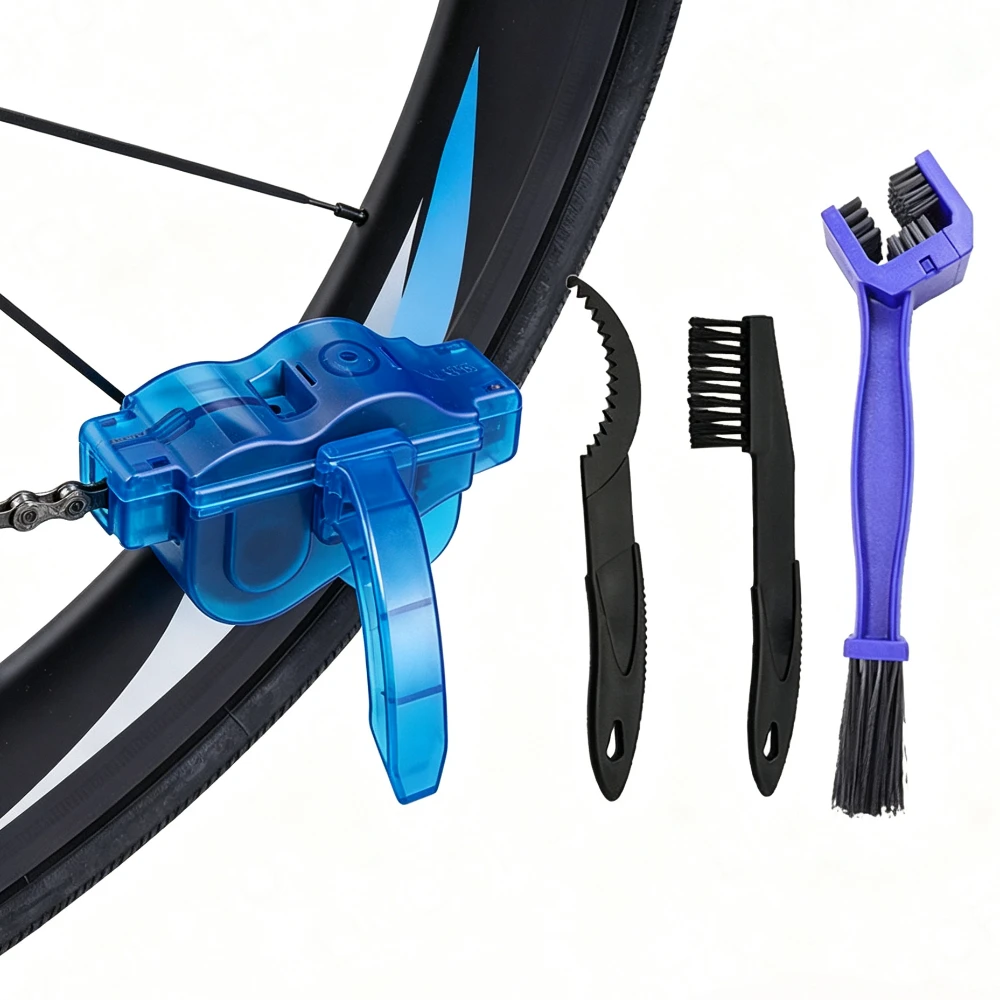 1pcs/1 Set Bicycle Chain Clean Brush Cleaner Bicycle Chains Gear Grunge Brush Cleaner Bike Wash Tool Set Bicycle Repair Tools