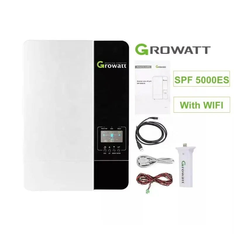 Ready Stock Growatt SPF 5000ES 5KW Off Grid Solar Inverter Single Phase Pure Sine Wave 5000W Solar Inverter With WiFi