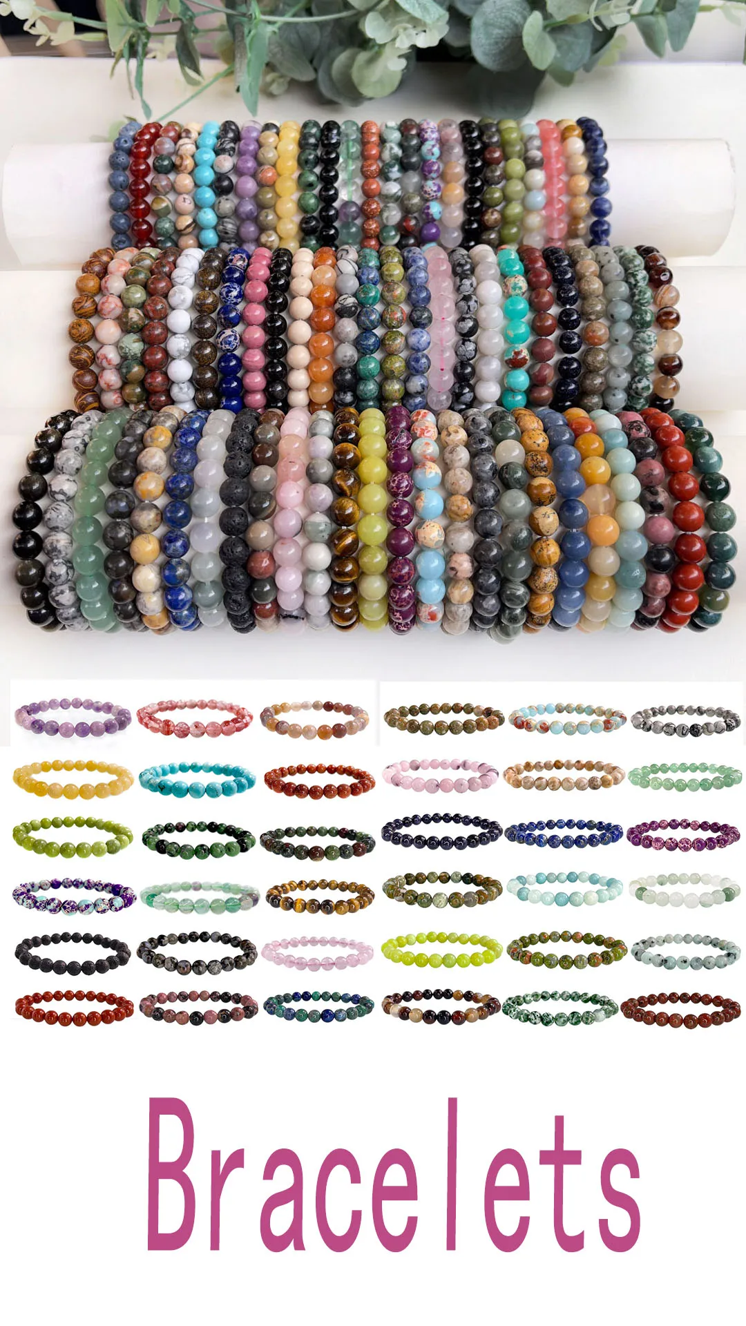 10 MM Wholesale Charm Beaded Bracelet Natural Amazonite agate Stone Bracelet Crystal Bracelet Natural Stone Beaded Bracelet