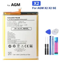 6000mAh New Replacement Battery For AGM X2 X2 SE Batteria + Tools