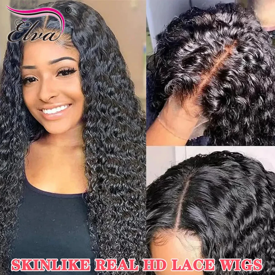 

Elva HD Lace Wig 13x6 Lace Front Wig For Women Curly Human Hair 100% Glueless Wig Human Hair Ready To Wear 13X6 Lace Frontal Wig