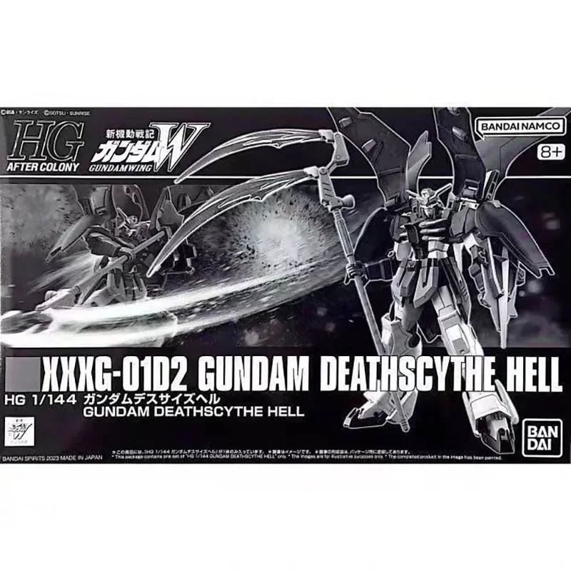 Bandai HG 1/144 GUNDAM  XXXG-01D2 Gundam DEATHSCYTHE HELL Action Figure Assembly Toys Give children Gift Model Ornaments