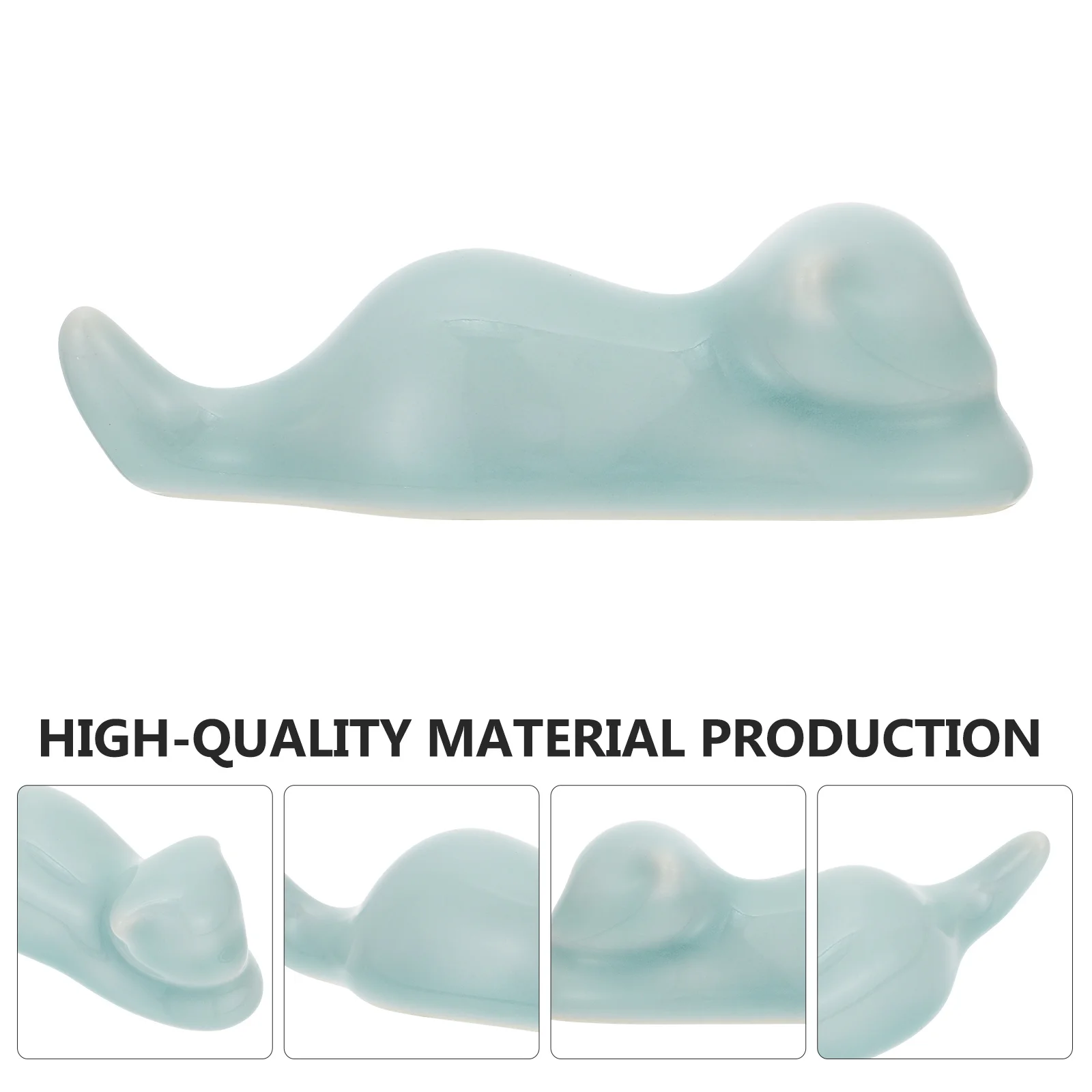 حامل قلم لراحة فرشاة السيراميك، وزن الورق، مادة السيراميك المتينة، تصميم بسيط، رف فرشاة صيني #5