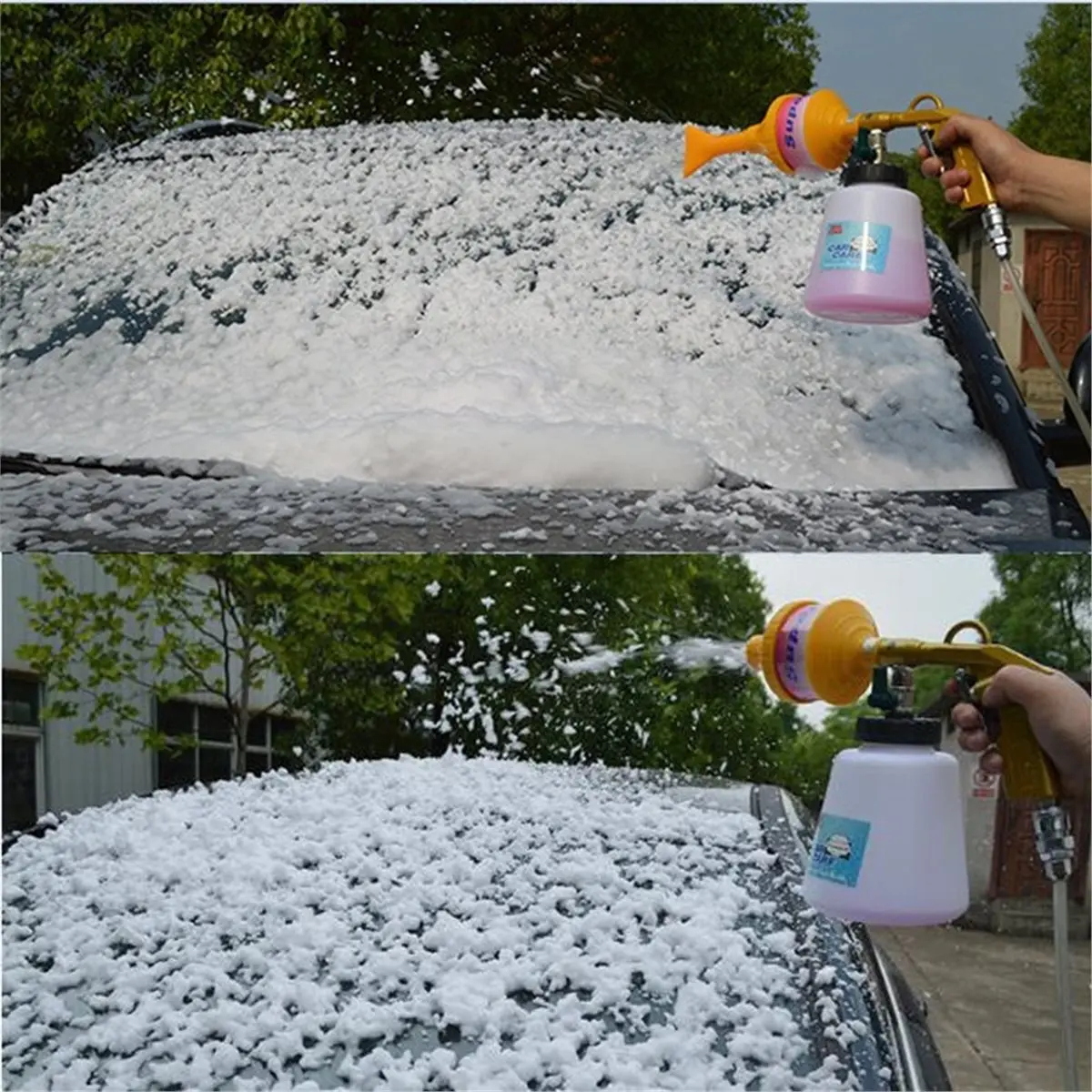 Pulverizador de Espuma Pneumático ABUA para Lavagem de Carros, Ferramenta de Espuma para Compressor de Ar, Gerador de Espuma