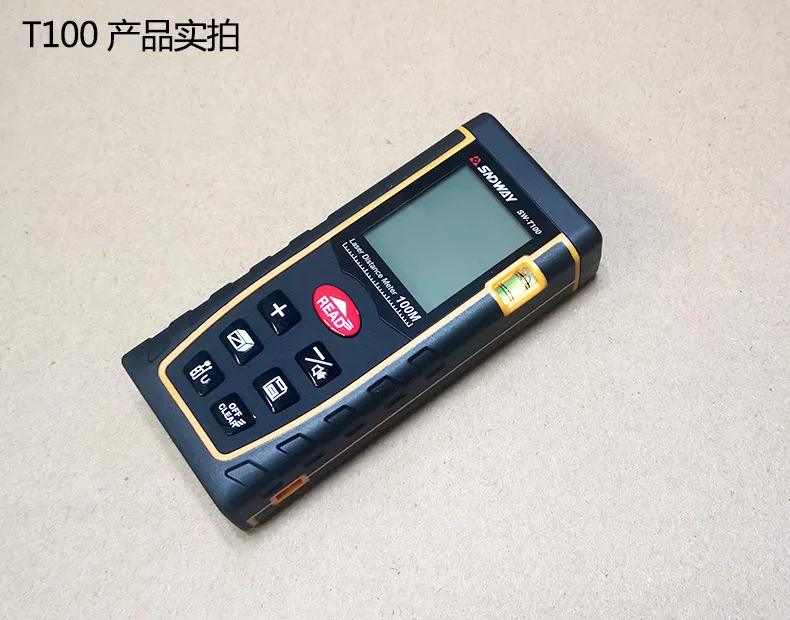 Imagem -02 - Digital Handheld Laser Rangefinder Medidor de Distância Range Finder Área Volume Distância Medida Ferramenta 40m Sndway-sw-t40