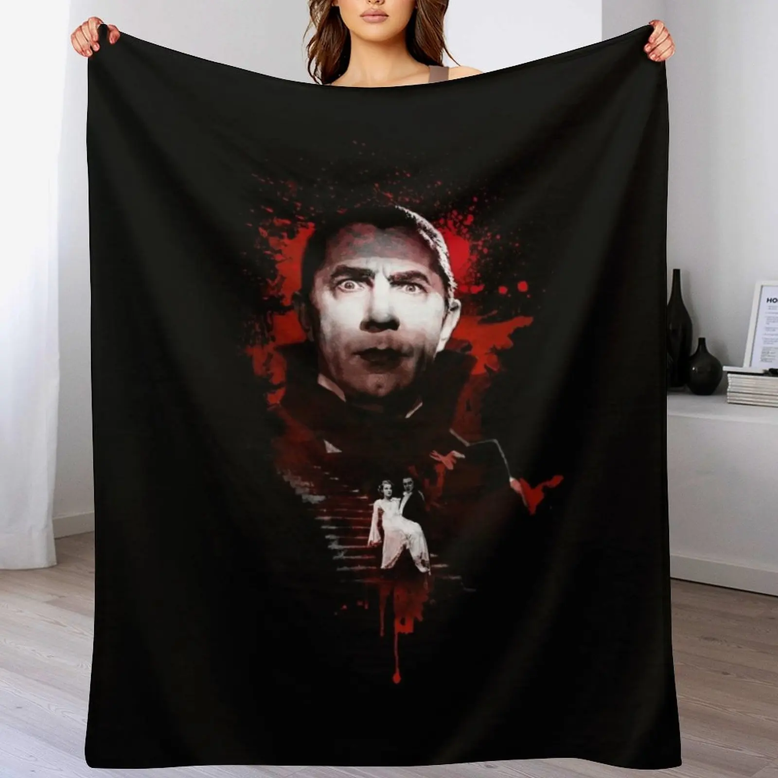 Dracula - Bela Lugosi Throw Blanket Comforter Soft Hairy Blankets