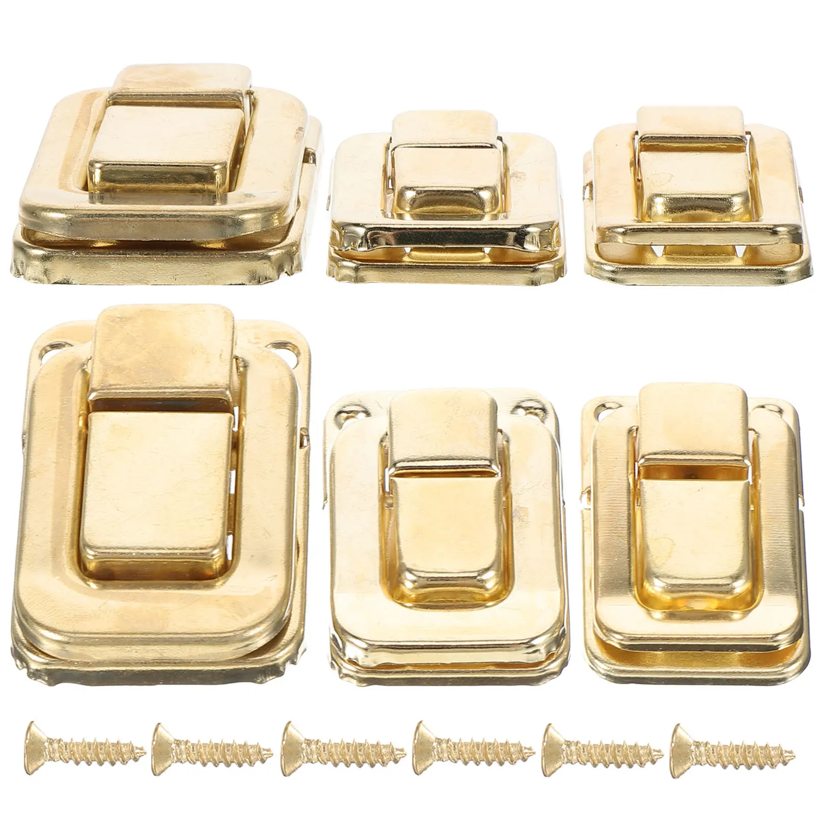 6 шт., маленькая шкатулка для драгоценностей, петля с замком, прозрачная застежка для подарочной коробки, косметичка, сделай сам, пряжка для шкафа для хранения, пряжка для чемодана