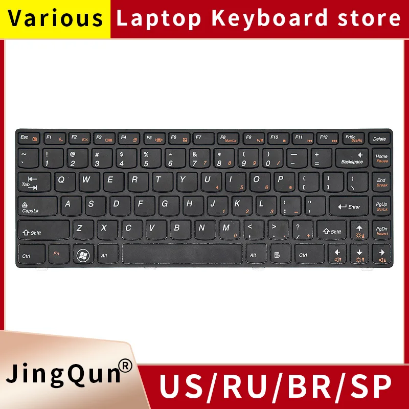 

US/RU/Russian Laptop keyboard for LENOVO G470 V470 B470 B490 G475 B475E V480C B480 M490 SP Black keyboard