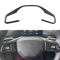 Carbon Fiber Car Steering Wheel Button Frame Trim for MG4 EV 2023 MG 4 MULAN Decorative Sticker Cover Interior Accessories