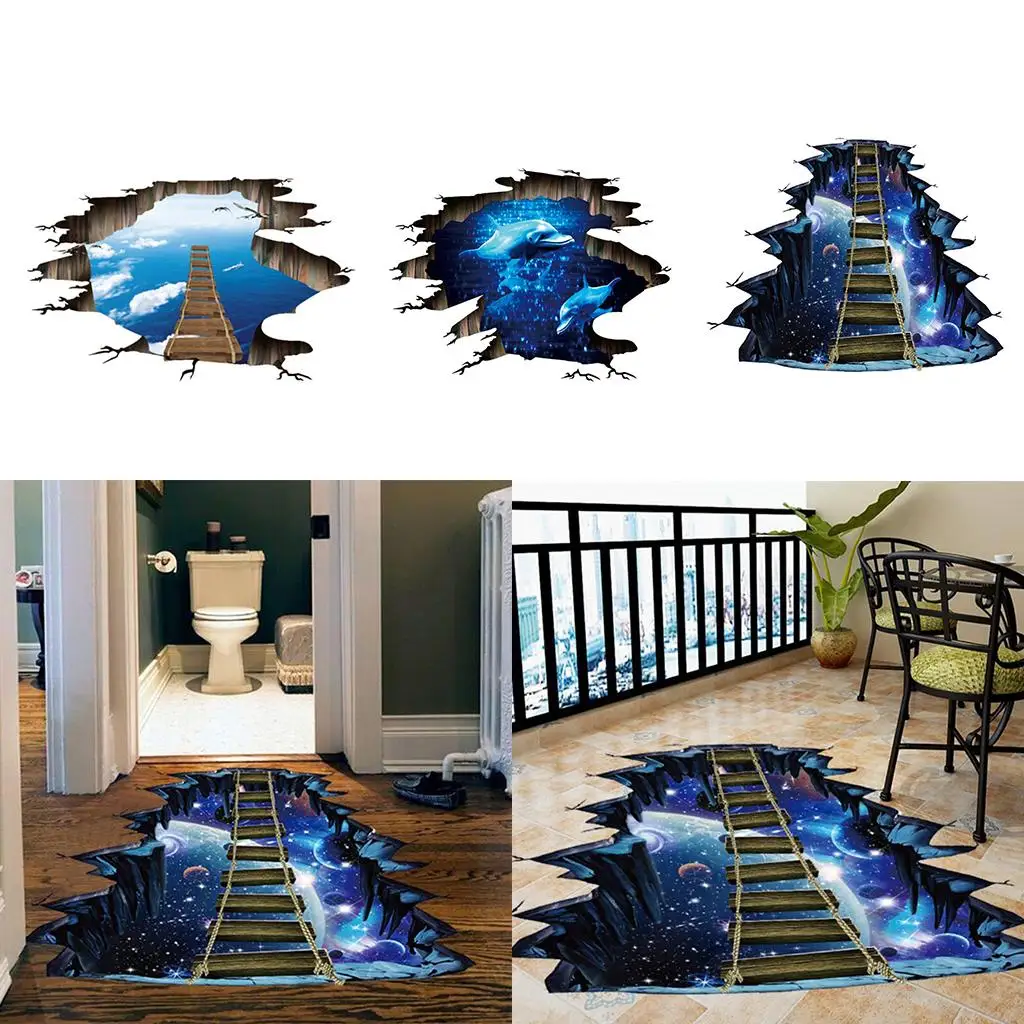 Decorative Adhesive Stickers Wall Decals Poster F/Door Floor