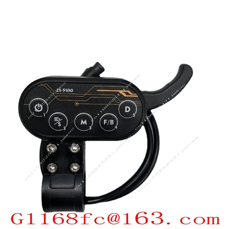 48/52V 60V 72v Speedometer Electric Scooter Finger Throttle Display with Auxiliary Button for Molo 5, 7 Rider 8