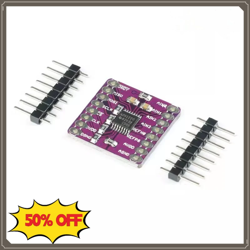 ADS1220 24 Bit ADC Module SPI Low Power Analog To Digital Converter