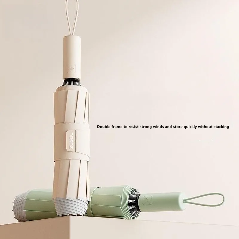 

Fully Automatic Umbrella Women's Extra Large Thickened and Reinforced To Resist Heavy Rain Car-mounted Reverse Folding Umbrella