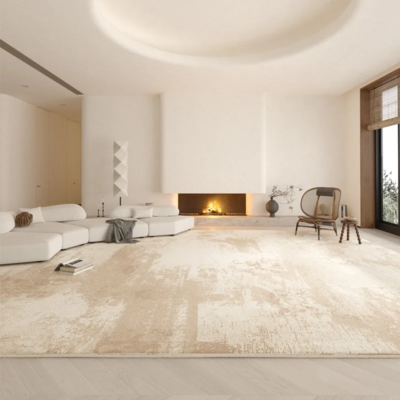 

VIKAMA High-End Maillard Carpet For Living Room, Bedroom, Sofa, Floor Mat, Balcony, Bedside Blanket, Cream Style Home Decoration