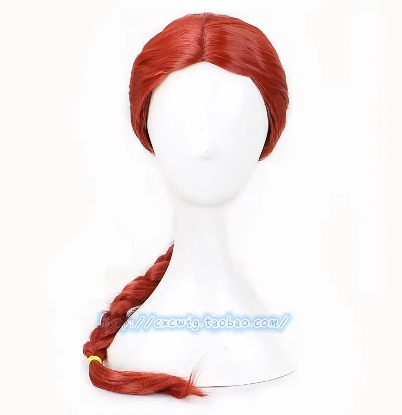 Halloween Movie Toys Women Jessie cosplay wig  cowgirl red hair with hat  Role play Jessie braid wig with cap