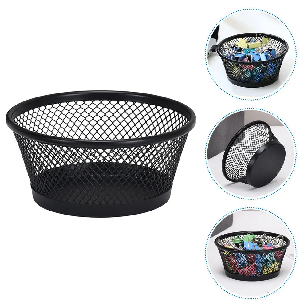 

3Pcs Office Paper Clip Holder Mesh Container Desktop Organizer for Binder Clips Small Item Storage Paper Clip Holder
