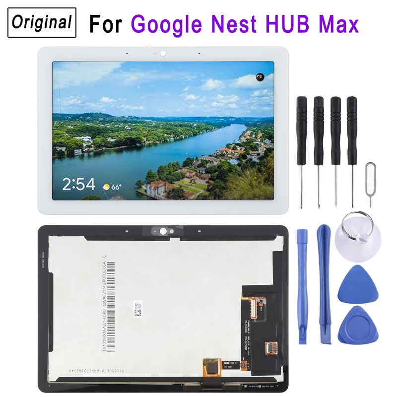 

High Quality LCD Screen For Google Nest HUB Max, LCD Display Touch Screen Repair Replacement Part