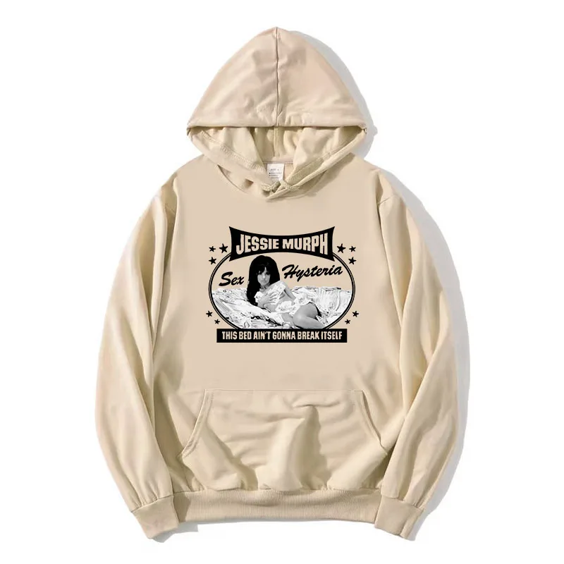 Jessie Murph Sex Hysteria Bed Hoodies Long Sleeve Fashion Female Sweatshirt Graphic Printing Pullovers Hooded Fleece Women Hoody