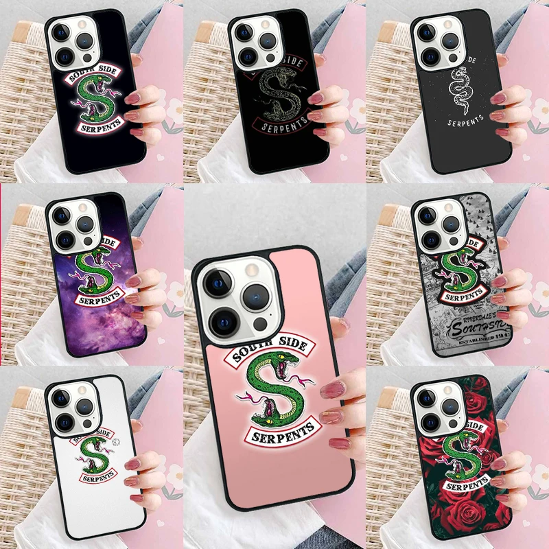 TV Riverdale Southside Serpents Phone Case Cover for iPhone 16 Promax 15 Pro 13 14 Plus 11 12 Mini XR XS MAX Coque