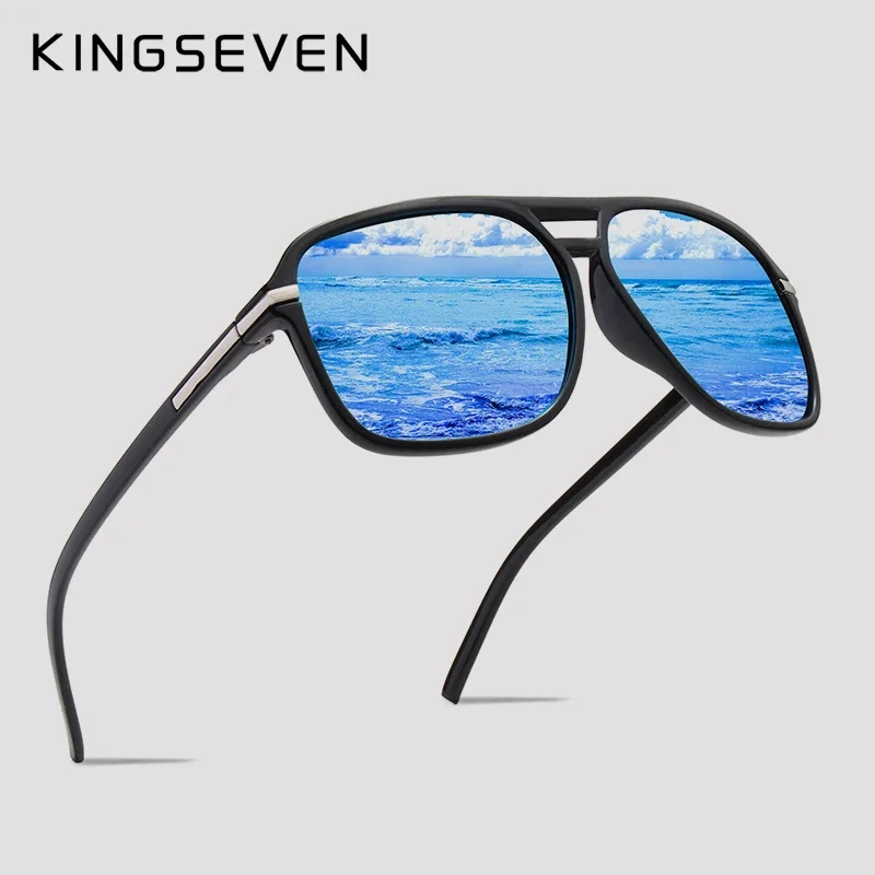 

KINGSEVEN HD Polarized Aluminum Sunglasses Hot Men's Brand New Sun Glasses Big Size Oculos Women Goggle Gafas De Sol