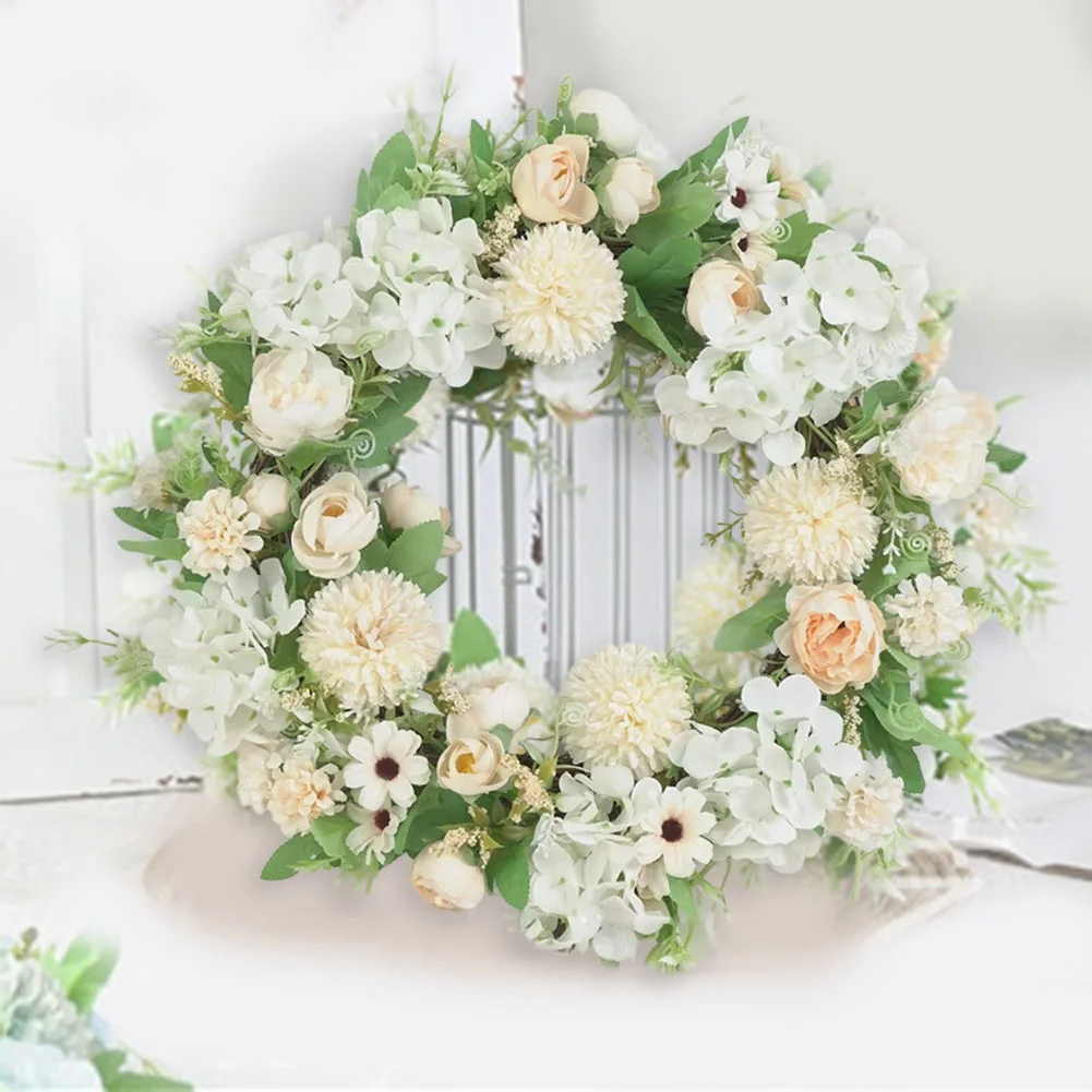 Versatile Wall Garland Charming Home Decoration Spring Celebration Realistic Floral Design Safe Home Decor Vibrant Color Scheme