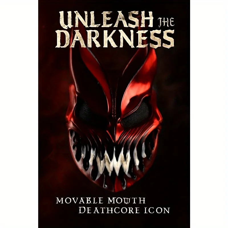

Kid of Darkness Slaughter To Prevail Mask Movable Mouth for Heavy Metal Halloween Cosplay